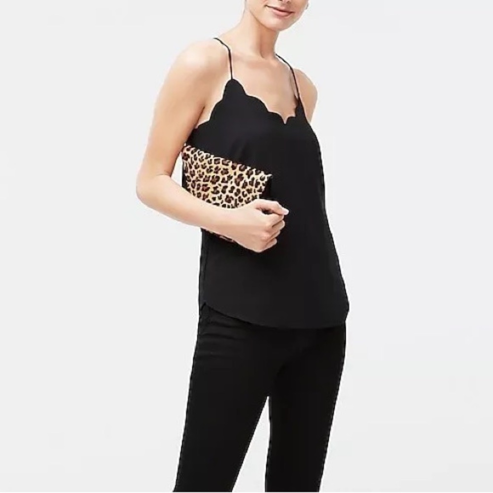 J.Crew Factory Scalloped cami top size 10